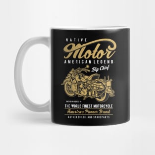 Native Motorcycle. American Legend Mug